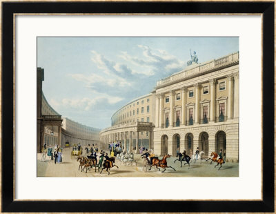 The Quadrant, Regent Street, From Piccadilly Circus, Published By Ackermann, Circa 1835-50 by Thomas Hosmer Shepherd Pricing Limited Edition Print image