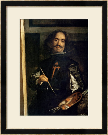 Las Meninas Or The Family Of Philip Iv, Detail Of The Artist At His Easel, Circa 1656 by Diego Velazquez Pricing Limited Edition Print image