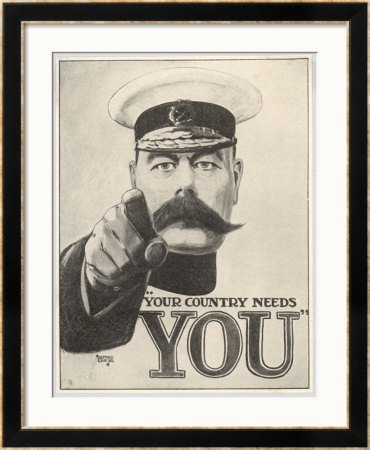 Your Country Needs You, Featuring Lord Kitchener by Alfred Leeze Pricing Limited Edition Print image