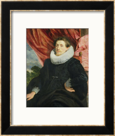 Portrait Of A Man, Circa 1619 by Sir Anthony Van Dyck Pricing Limited Edition Print image
