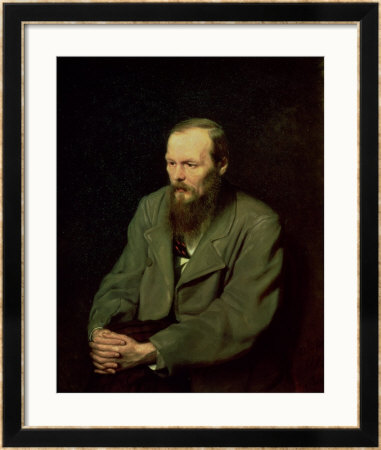 Portrait Of Fyodor Dostoyevsky (1821-81) 1872 by Vasili Grigorevich Perov Pricing Limited Edition Print image