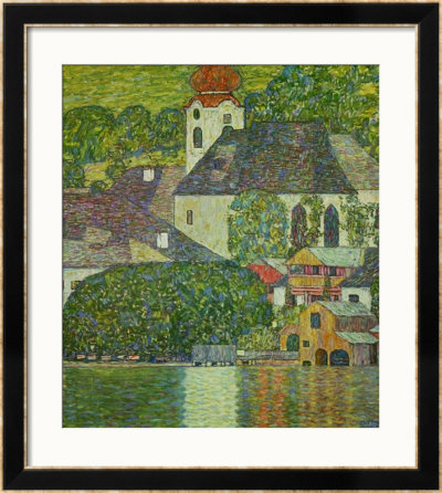 Kirche In Unterach Am Attersee, Church In Unterach On Attersee by Gustav Klimt Pricing Limited Edition Print image