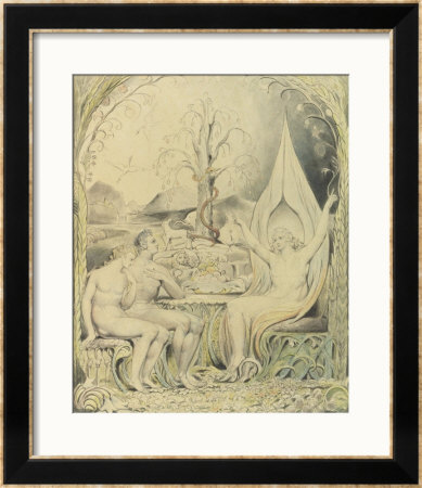 Raphael Warns Adam And Eve by William Blake Pricing Limited Edition Print image