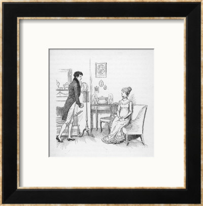 Elizabeth Bennet Refuses Mr. Darcy by Hugh Thomson Pricing Limited Edition Print image