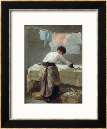 Woman Ironing by Armand Desire Gautier Pricing Limited Edition Print image