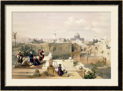 Mosque Of Omar Showing The Site Of The Temple, Plate 8 From Volume I Of The Holy Land by David Roberts Pricing Limited Edition Print image