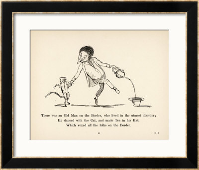 There Was An Old Man On The Border Who Lived In The Utmost Disorder by Edward Lear Pricing Limited Edition Print image