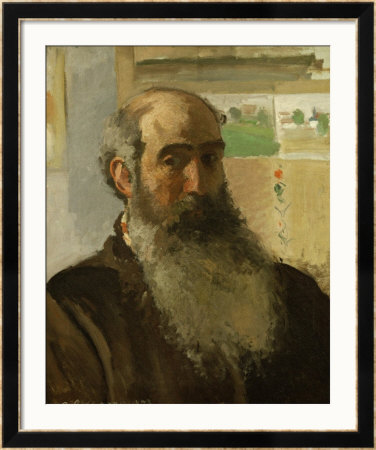 Pissarro, Self-Portrait, (1873) by Camille Pissarro Pricing Limited Edition Print image
