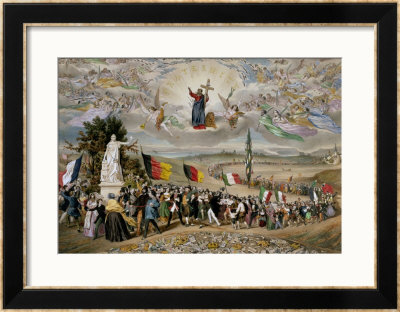 The Universal Social Republic, Allegory Of The Different Peoples Of Europe by Frederic Sorrieu Pricing Limited Edition Print image