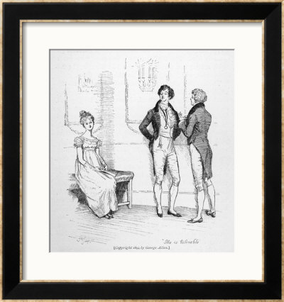 Mr. Darcy Finds Elizabeth Bennet Tolerable by Hugh Thomson Pricing Limited Edition Print image