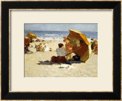 Late Afternoon, Coney Island by Edward Henry Potthast Pricing Limited Edition Print image