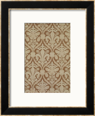 Fleur-De-Lis, Reproduction Wallpaper Designed By S. Scott And Produced By Cole And Sons by August Welby North Pugin Pricing Limited Edition Print image
