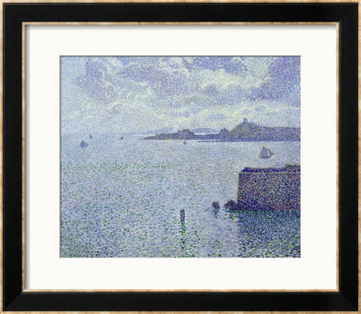 Sailing Boats In An Estuary, Circa 1892-93 by Theo Van Rysselberghe Pricing Limited Edition Print image