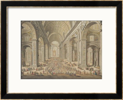 A Procession In St. Peter's, Rome by Giuseppe Vasi Pricing Limited Edition Print image