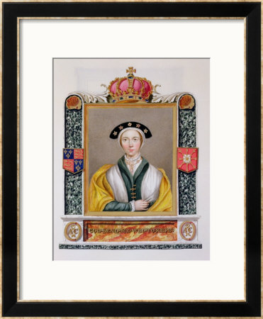 Portrait Of Anne Of Cleves 4Th Queen Of Henry Viii From Memoirs Of The Court Of Queen Elizabeth by Sarah Countess Of Essex Pricing Limited Edition Print image