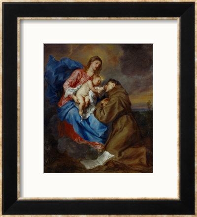 Virgin And Child With Saint Anthony Of Padua, 1630-1632 by Sir Anthony Van Dyck Pricing Limited Edition Print image