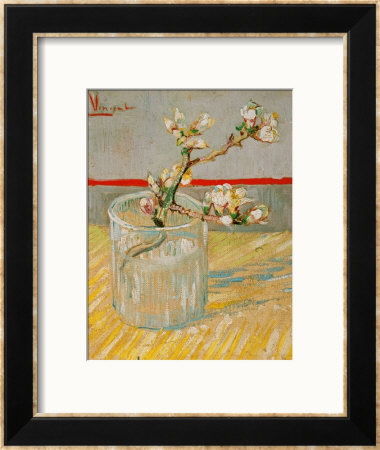 Blossoming Almond Branch In A Glass, C.1888 by Vincent Van Gogh Pricing Limited Edition Print image