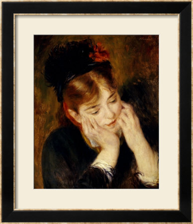 Contemplation, 1877 by Pierre-Auguste Renoir Pricing Limited Edition Print image