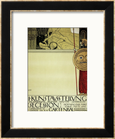 Poster For The First Exhibition Of The Secession, 1897 by Gustav Klimt Pricing Limited Edition Print image