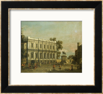 A Capriccio Of Buildings In Whitehall, Circa 1754 by Herri Met De Bles Pricing Limited Edition Print image