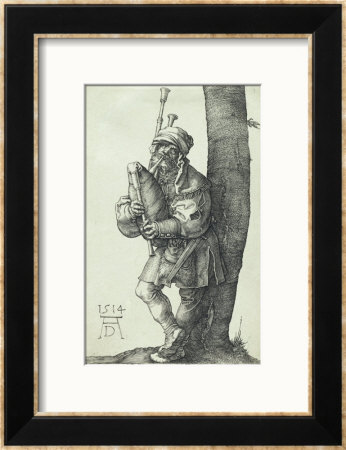 The Bagpiper, 1514 by Frank Wright Bourdillon Pricing Limited Edition Print image