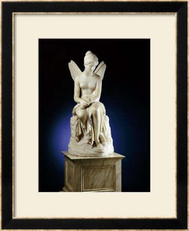 An Important Italian White Marble Figure Of Psyche Abandoned, 1St Half 19Th Century by Pietro Tenerani Pricing Limited Edition Print image