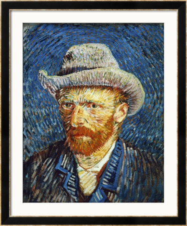 Self Portrait With Grey Felt Hat, C.1887 by Vincent Van Gogh Pricing Limited Edition Print image