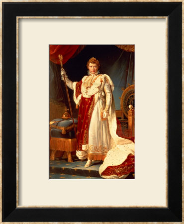 Napoleon In Coronation Robes, Circa 1804 by Francois Gerard Pricing Limited Edition Print image