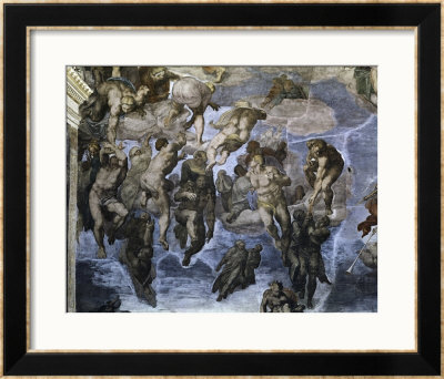 The, Detail Last Judgement by Michelangelo Buonarroti Pricing Limited Edition Print image