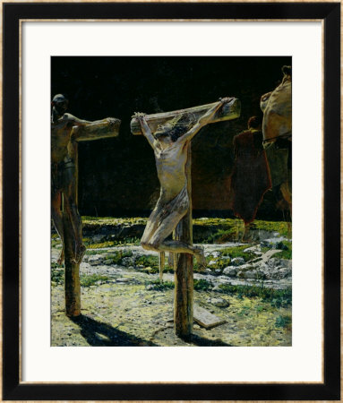 The Crucifixion, Or Golgotha, 1893 by Nikolai Nikolaevich. Ge Pricing Limited Edition Print image