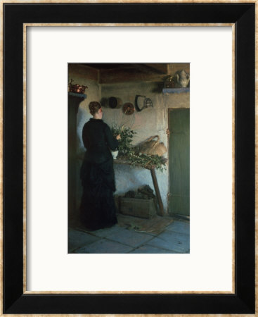 Lady In The Kitchen by Viggo Johansen Pricing Limited Edition Print image