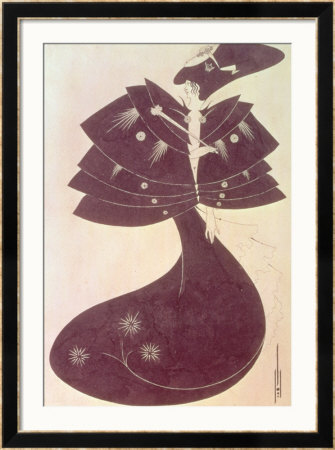 The Black Cape, Illustration For The English Edition Of Oscar Wilde's Play Salome, 1894 by Aubrey Beardsley Pricing Limited Edition Print image