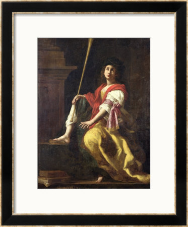 Clio, Muse Of History, 1624 by Giovanni Baglione Pricing Limited Edition Print image
