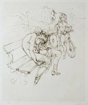 Le Banc by Hans Bellmer Pricing Limited Edition Print image