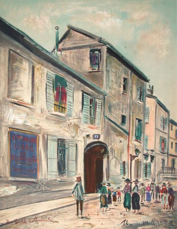 Rue Cortot À Montmartre by Maurice Utrillo Pricing Limited Edition Print image