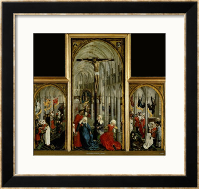 Altar Of The Seven Sacraments, Painted Before 1450 by Rogier Van Der Weyden Pricing Limited Edition Print image