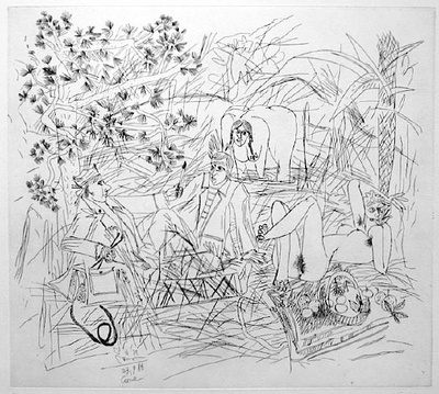 Déjeuner Sur L'herbe (1Er État) by Louis Cane Pricing Limited Edition Print image