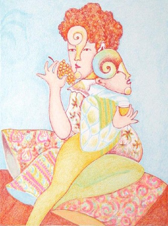 La Vigne Et Le Vin Ii by Bona De Mandiargues Pricing Limited Edition Print image