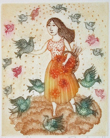 L'oiseleuse by Francoise Deberdt Pricing Limited Edition Print image
