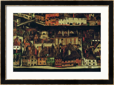 The Small City Iii, 1913 by Egon Schiele Pricing Limited Edition Print image