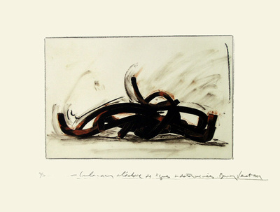 Combinaison Aléatoire De Lignes Indéterminées 5 by Bernar Venet Pricing Limited Edition Print image