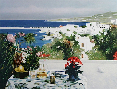 Citronade Sur La Terrasse by Georges Blouin Pricing Limited Edition Print image