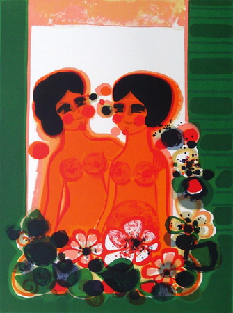 75 Les Angeiiques : Au Balcon by Frederic Menguy Pricing Limited Edition Print image