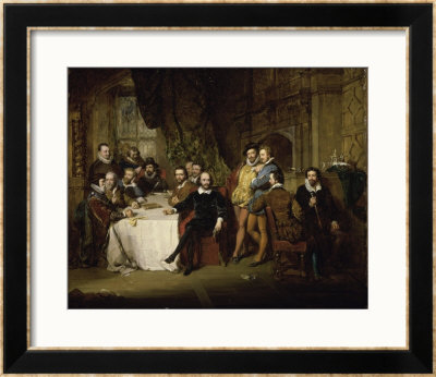 Shakespeare And His Friends At The Mermaid Tavern by John Faed Pricing Limited Edition Print image