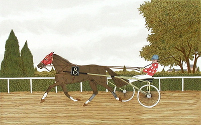 Des Chevaux Et Des Hommes : Cagnes Sur Mer by Vincent Haddelsey Pricing Limited Edition Print image