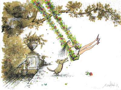 Swing Time by Ronald Searle Pricing Limited Edition Print image