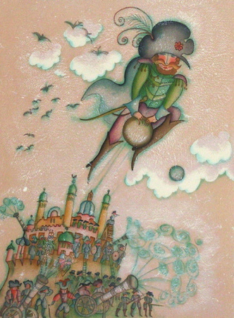 Baron De Munchhausen - Les Canons by Francoise Deberdt Pricing Limited Edition Print image