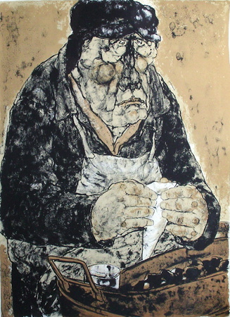 Le Marchand De Marrons by Akira Tanaka Pricing Limited Edition Print image