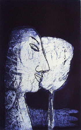 Femme Au Miroir by Remigio Valdes De Hoyos Pricing Limited Edition Print image