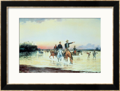 Bolivar And Santander At The Battle Of Llanos by Jesus Maria Zamora Pricing Limited Edition Print image